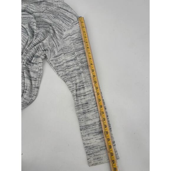 Magaschoni Duster Cardigan Sweater Womens XL Heather Gray Stretchy Knit Open - Picture 15 of 15